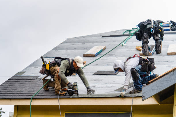 Professional Emergency Roof Repair technician working in Ruby, NY